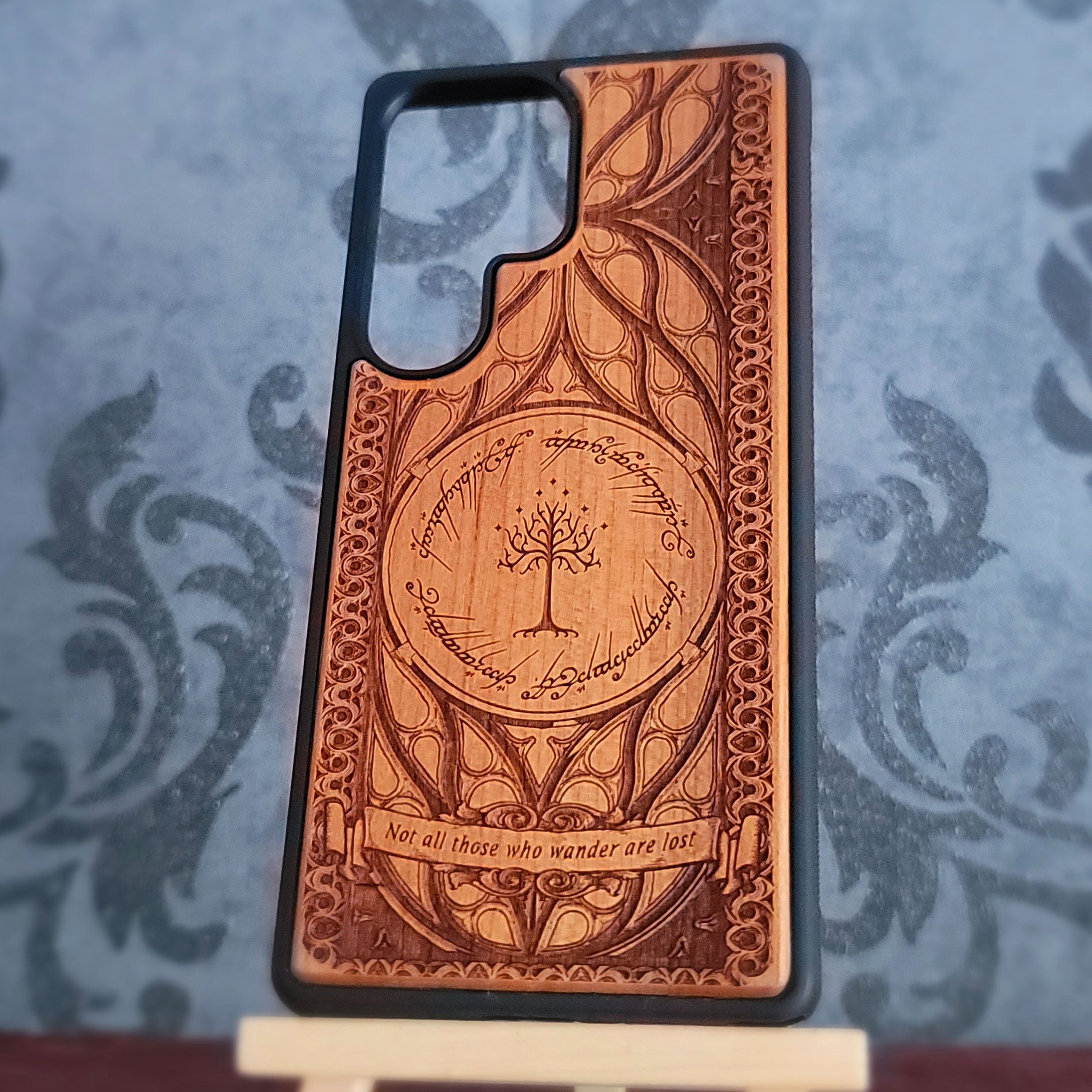 LOTR Wood Phone Case - Text Banner