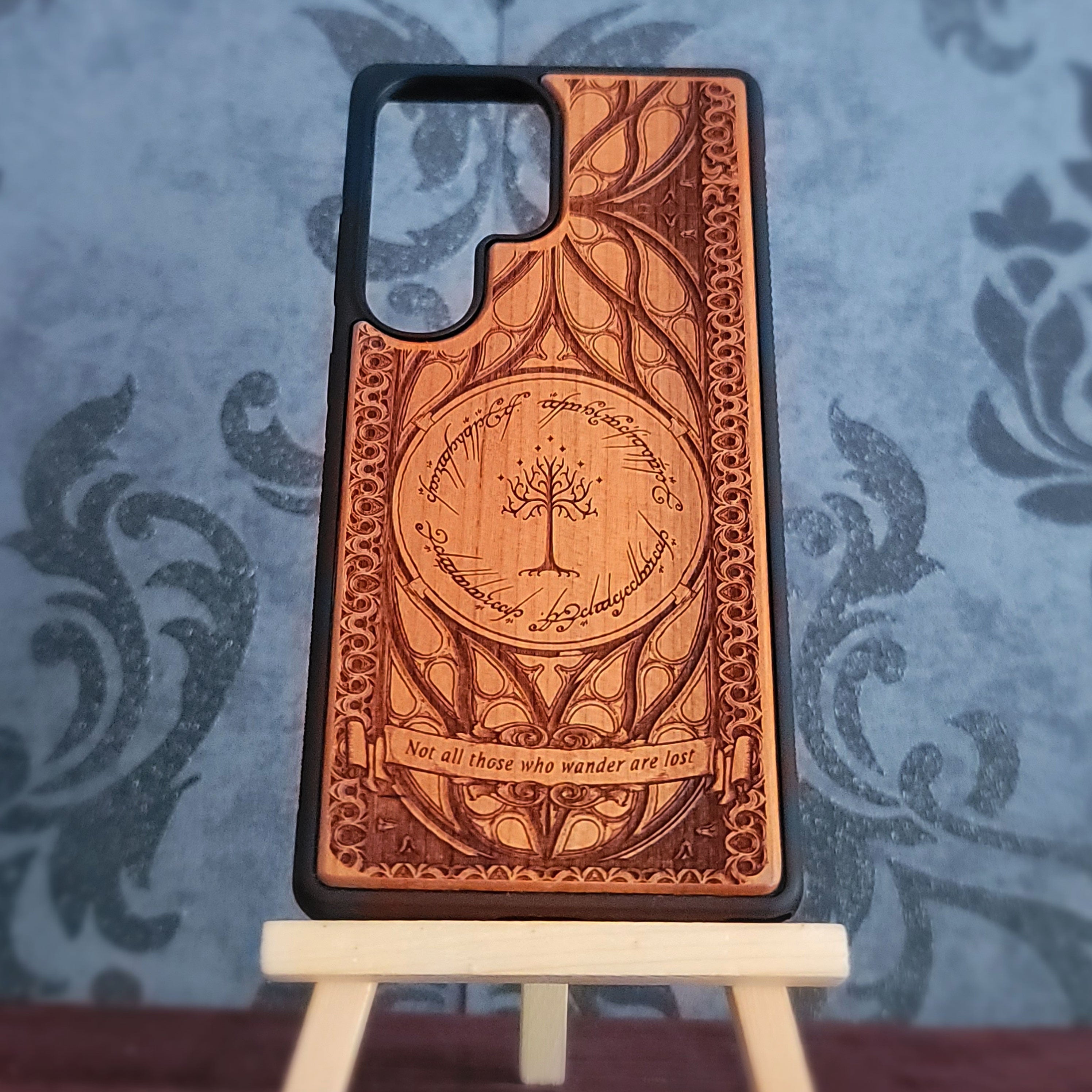 LOTR Wood Phone Case - Text Banner