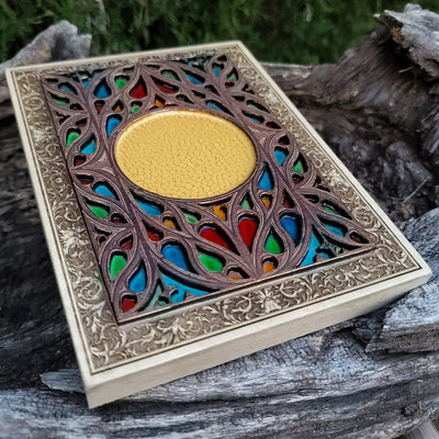 Handmade wooden artwork 'nan' – wood gift for 5 year anniversary, wedding present, gift for him or her, romantic handcrafted decor