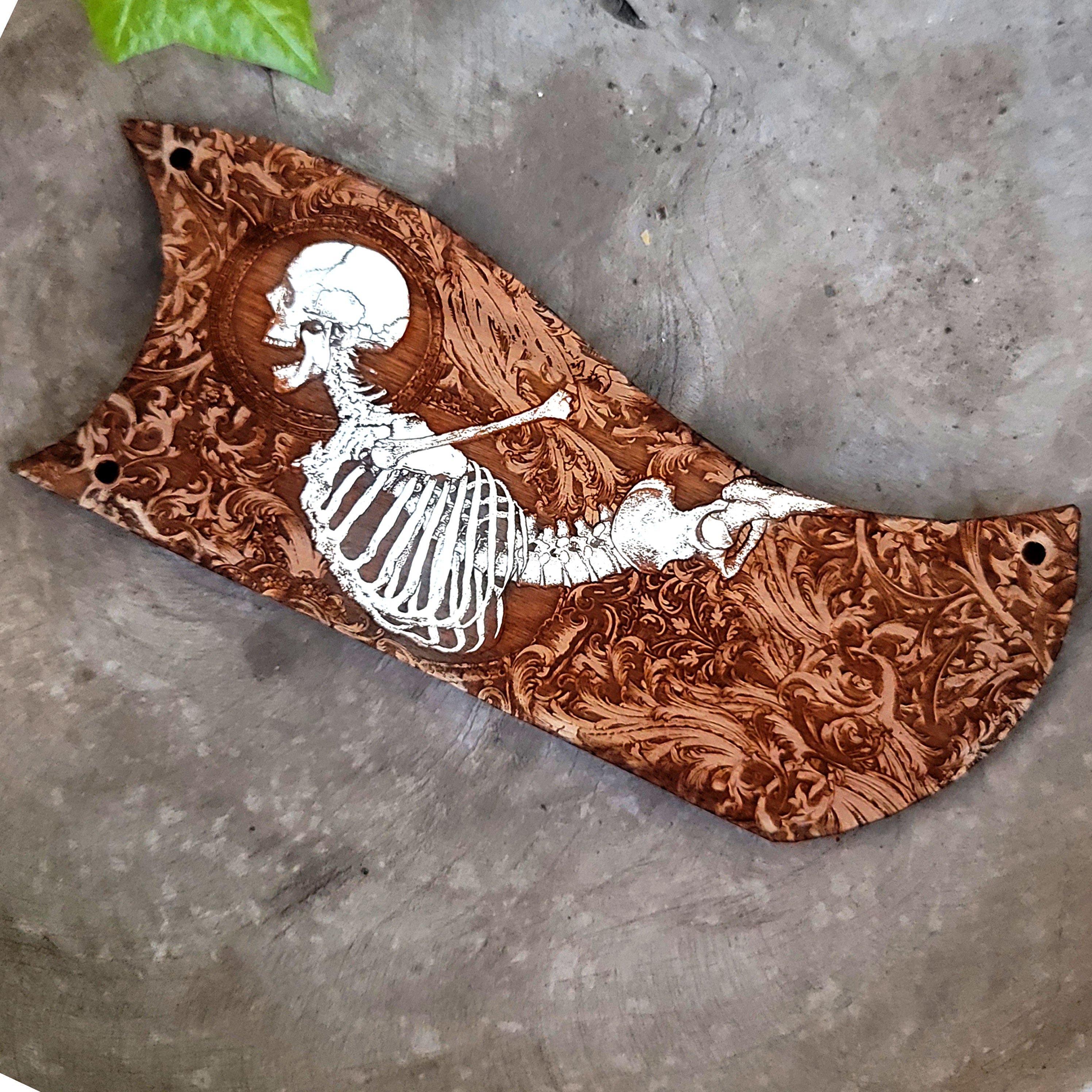 Golpeador Epiphone SG Special - Stumble Skeleton pintado a mano