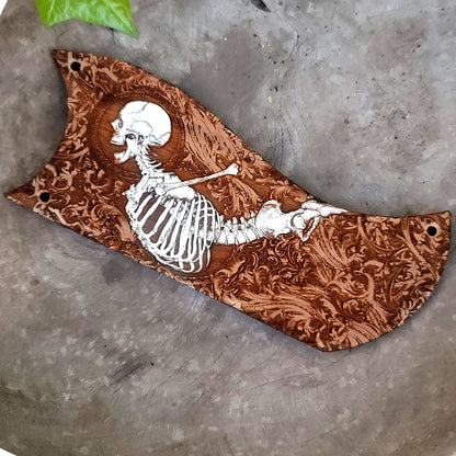 Golpeador Epiphone SG Special - Stumble Skeleton pintado a mano