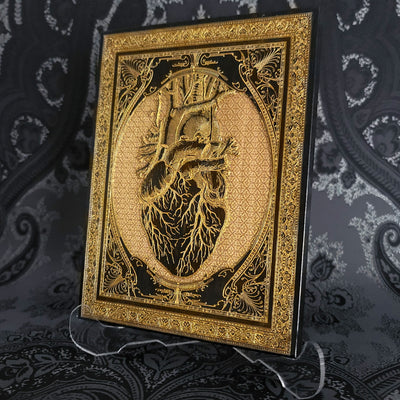 Black Heart Gothic Pattern - Mini