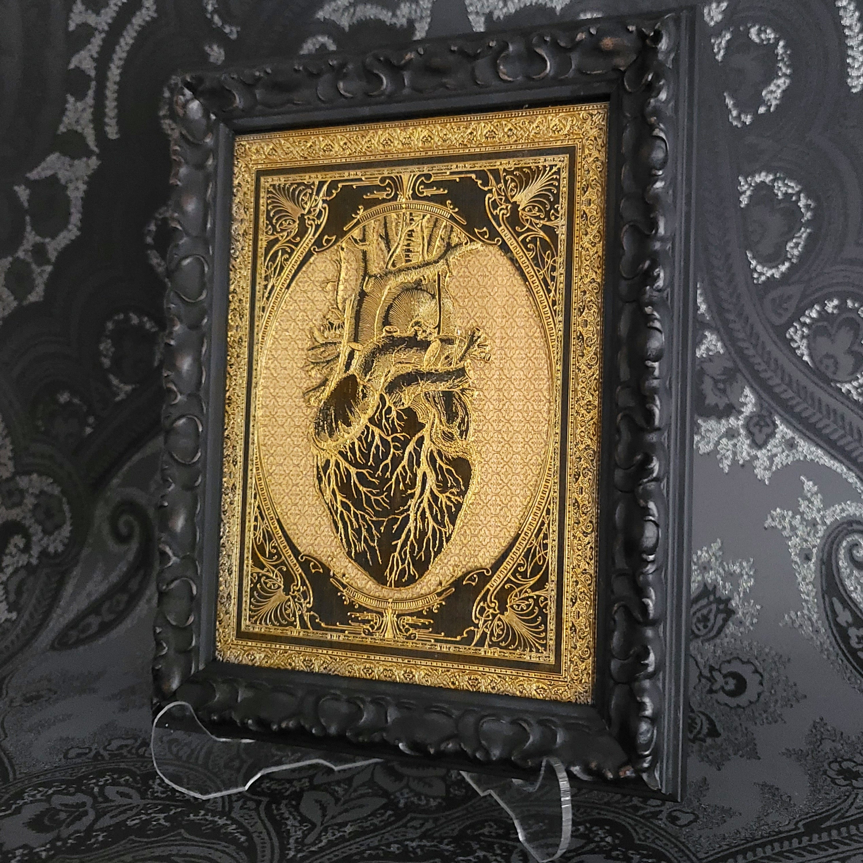Black Heart Gothic Pattern - Mini