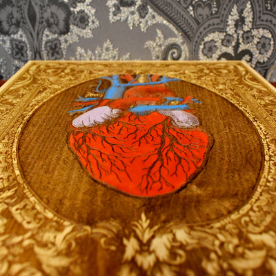 Heart - Carved & Painted - Large