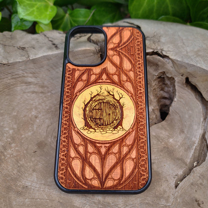 Funda de madera para teléfono - Diseño de símbolo personalizado XXI