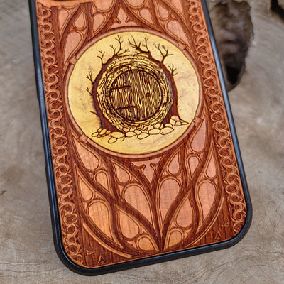 Wood Phone Case - Custom Symbol Design XXI