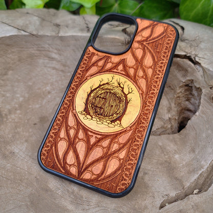 Funda de madera para teléfono - Diseño de símbolo personalizado XXI