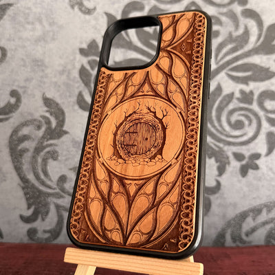 Hobbit Door Lord of the Rings Wooden Phone Case