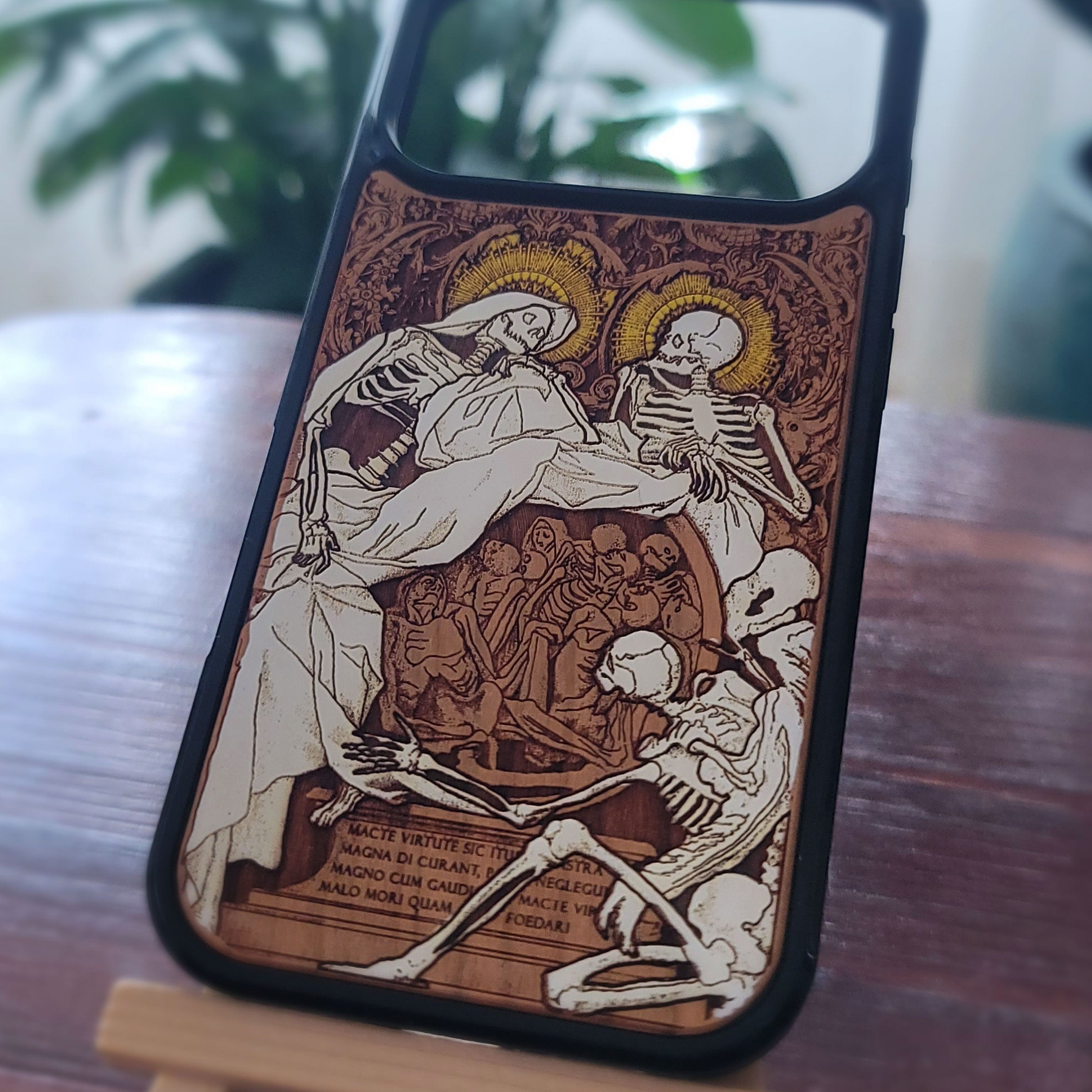 Souls - Wood Phone Case - Hand Painted