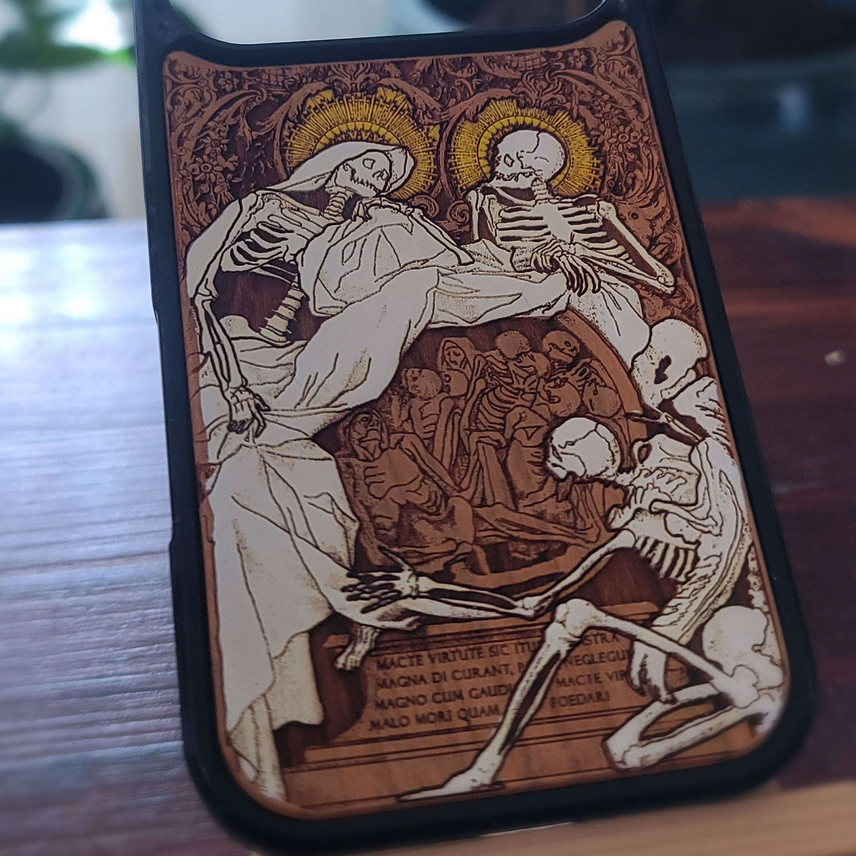 Souls - Wood Phone Case - Hand Painted