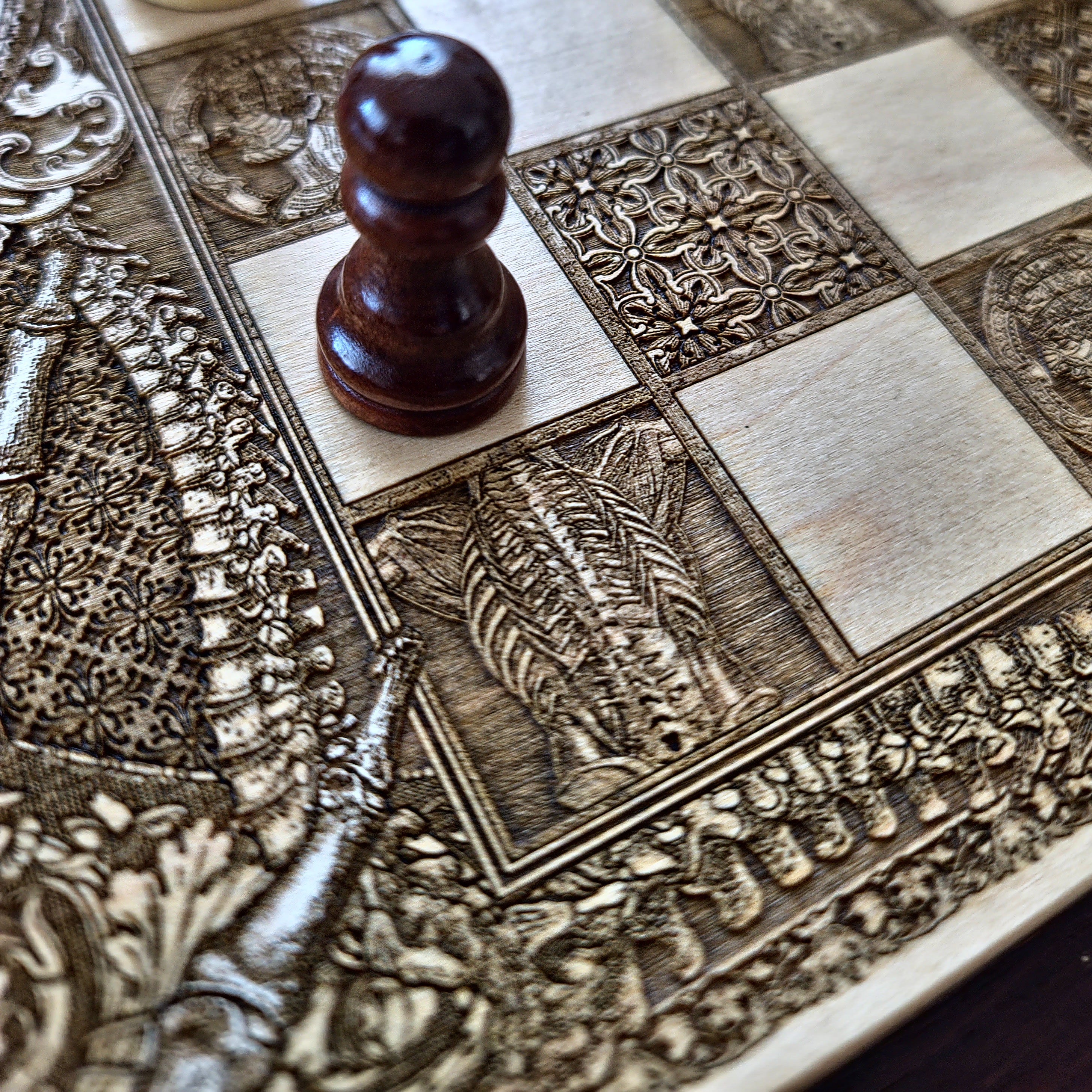 Human Anatomy Chess Board - A3 Large Size