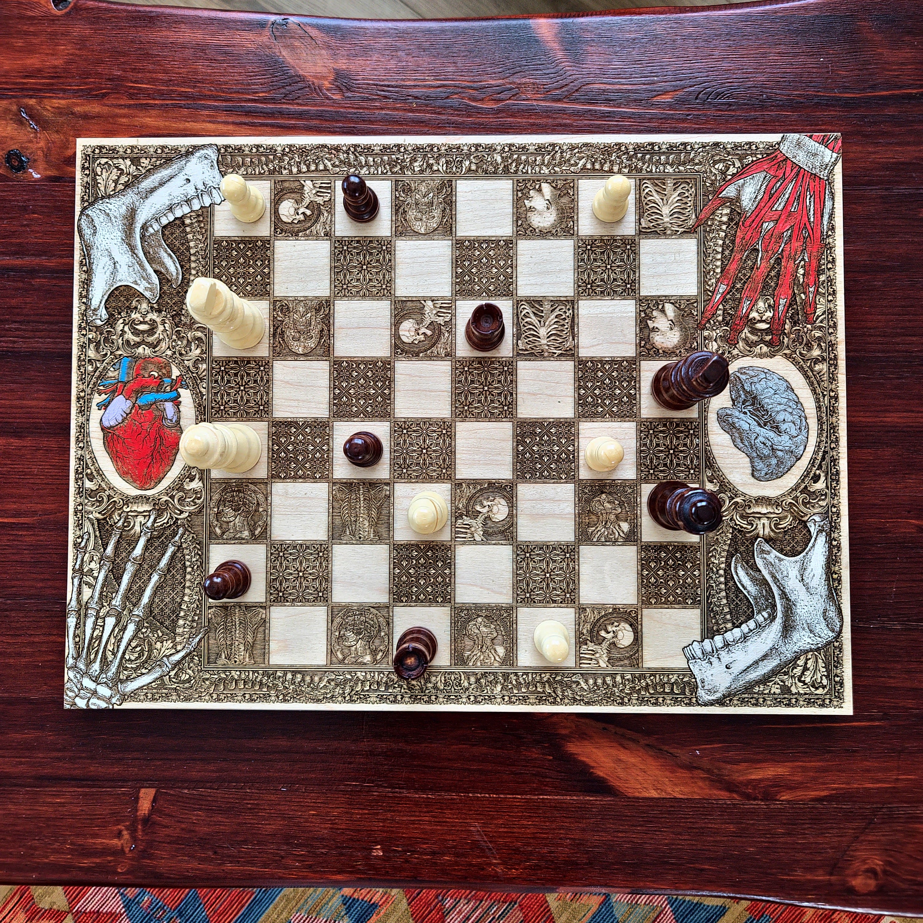 Human Anatomy Chess Board - A3 Large Size