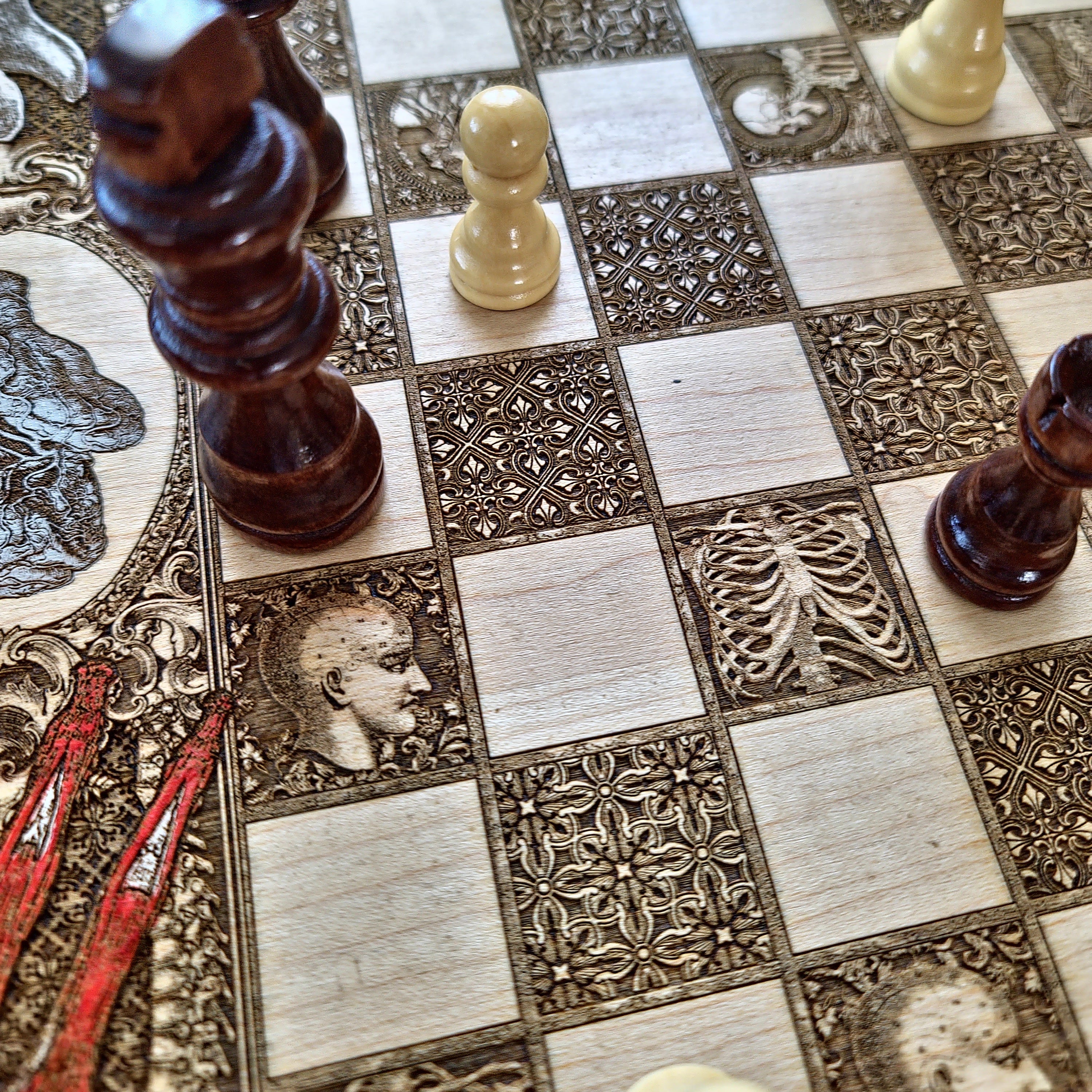 Human Anatomy Chess Board - A3 Large Size