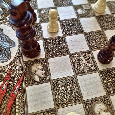 Human Anatomy Chess Board - A3 Large Size
