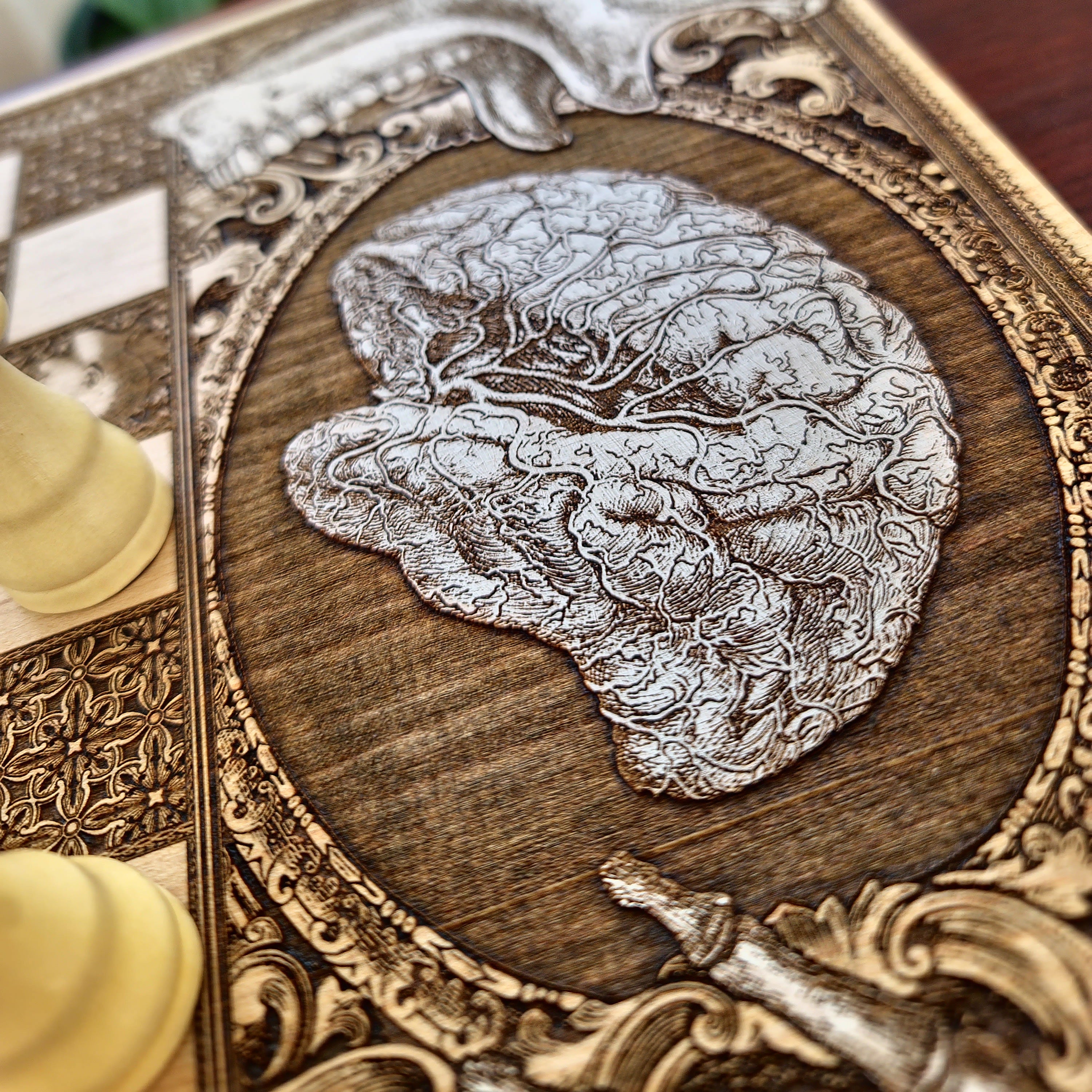 Tablero de ajedrez de anatomía humana - Tamaño grande A3