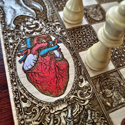 Human Anatomy Chess Board - A3 Large Size