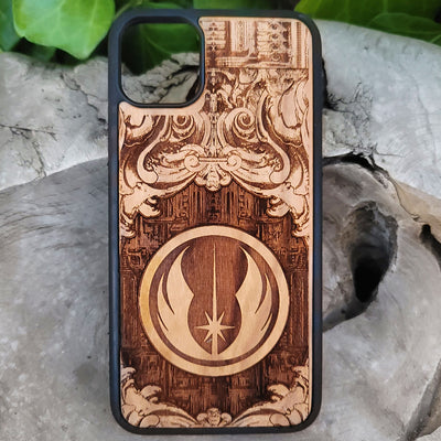 Jedi Order Star Wars - Wood Phone Case Star Wars engraved wood phone case