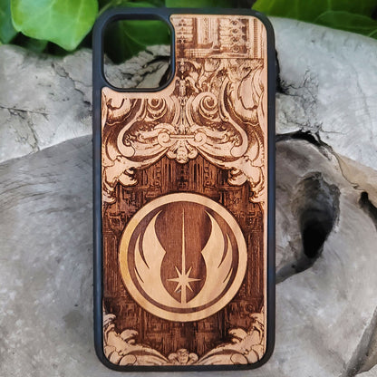Jedi Order Star Wars - Wood Phone Case Star Wars engraved wood phone case
