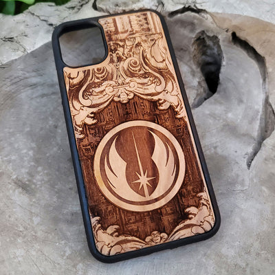Jedi Order Star Wars - Wood Phone Case Star Wars engraved wood phone case