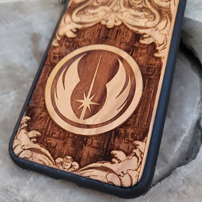 Jedi Order Star Wars - Wood Phone Case Star Wars engraved wood phone case