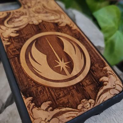 Jedi Order Star Wars - Wood Phone Case Star Wars engraved wood phone case