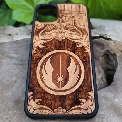 Jedi Order Star Wars - Wood Phone Case Star Wars engraved wood phone case