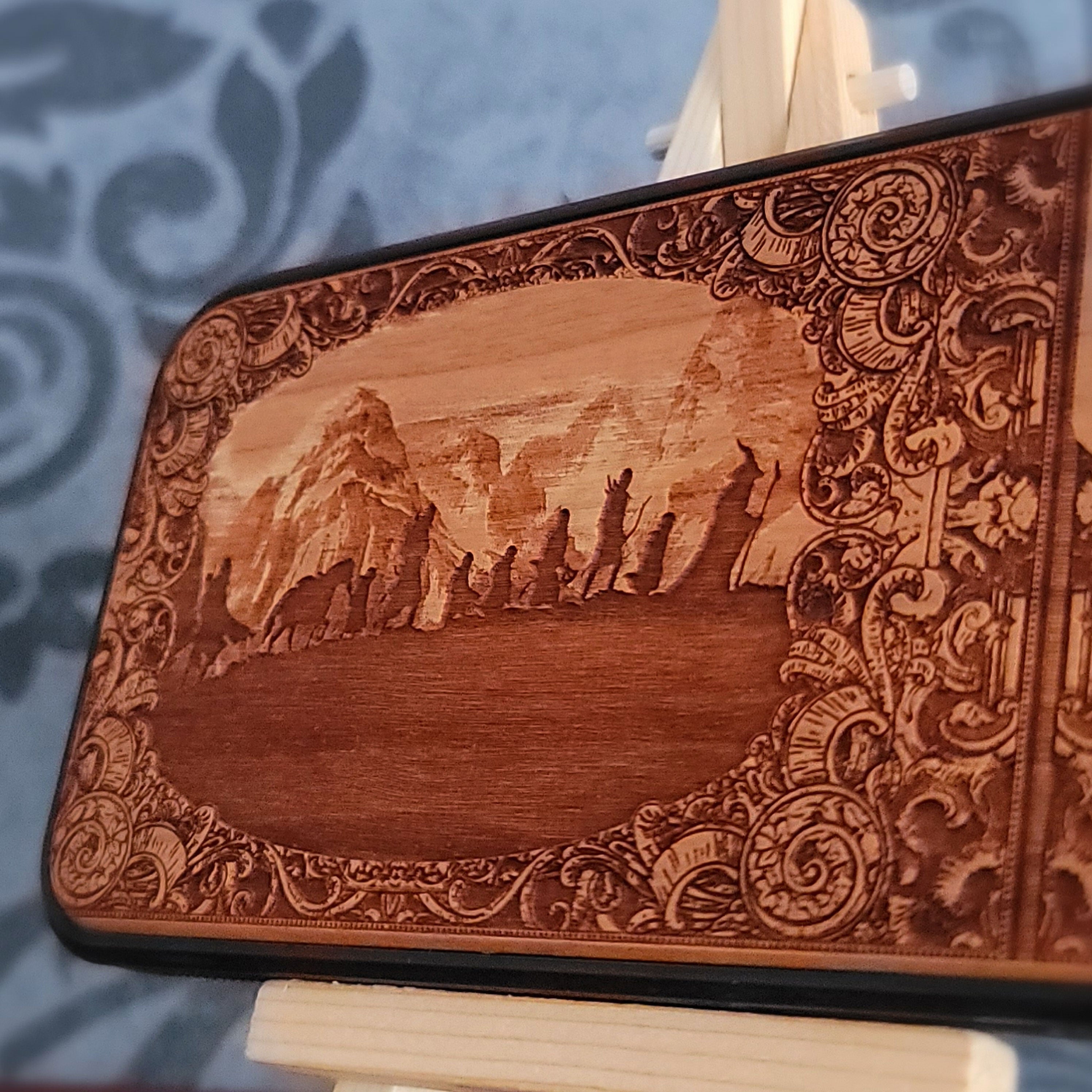Funda de madera para teléfono - Diseño de símbolo personalizado IX