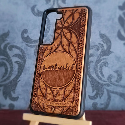 Middle-earth wood phone case