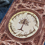 Load image into Gallery viewer, iPhone &amp; Samsung Galaxy Wood Phone Case -  LOTR II Gothic Pattern Hand Painted
