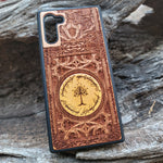 Load image into Gallery viewer, iPhone &amp; Samsung Galaxy Wood Phone Case -  LOTR II Gothic Pattern Hand Painted
