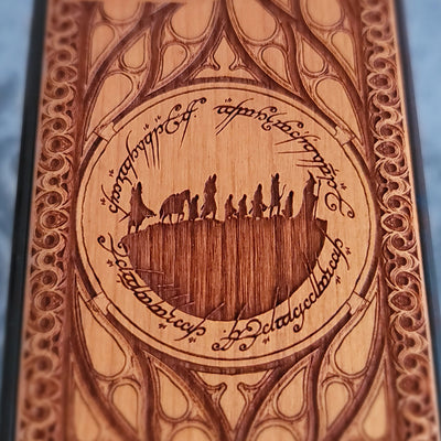 Holz Handyhülle LOTR - Individuelles Symbol Design IV