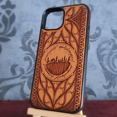Holz Handyhülle LOTR - Individuelles Symbol Design IV