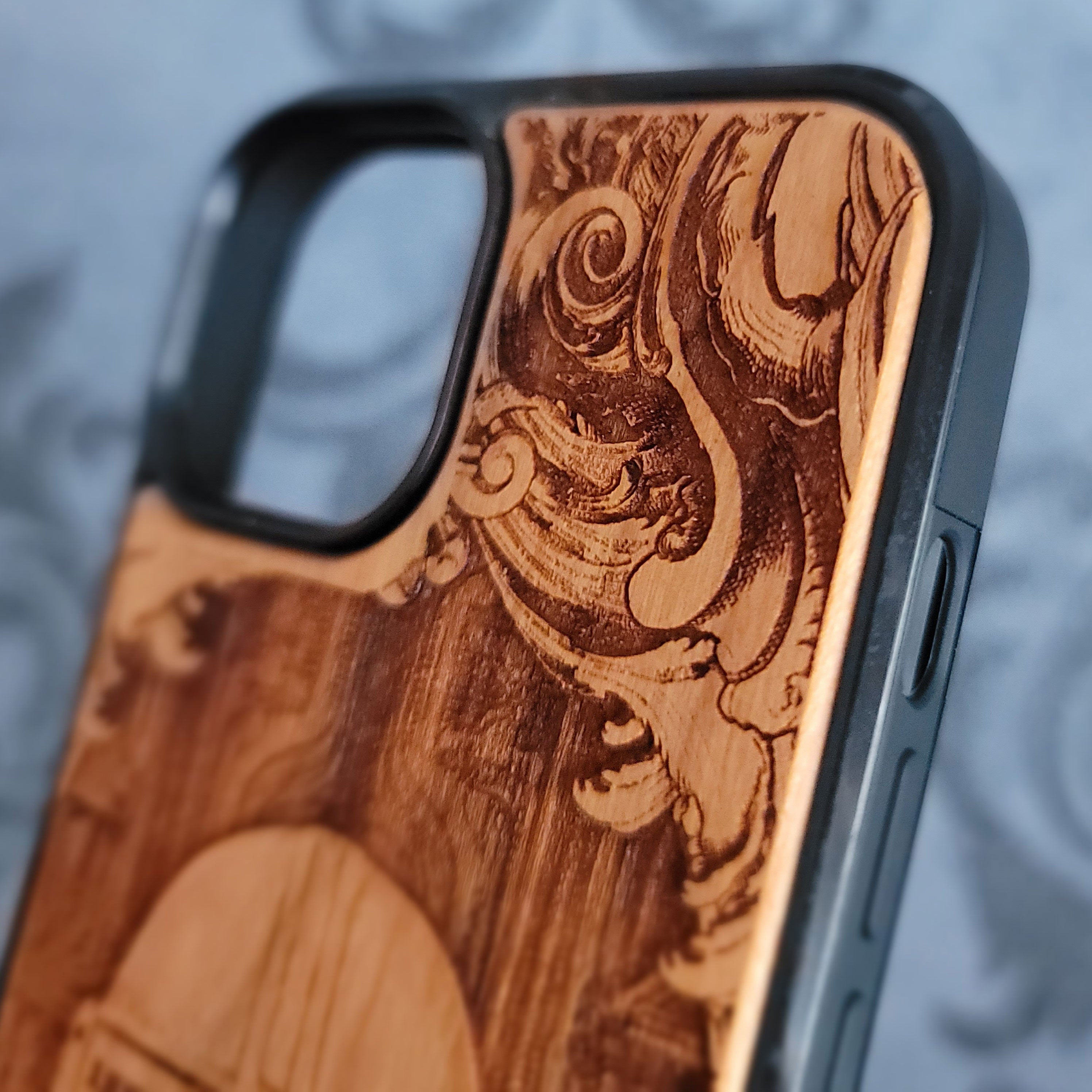 Mandalorian - Wood Phone Case