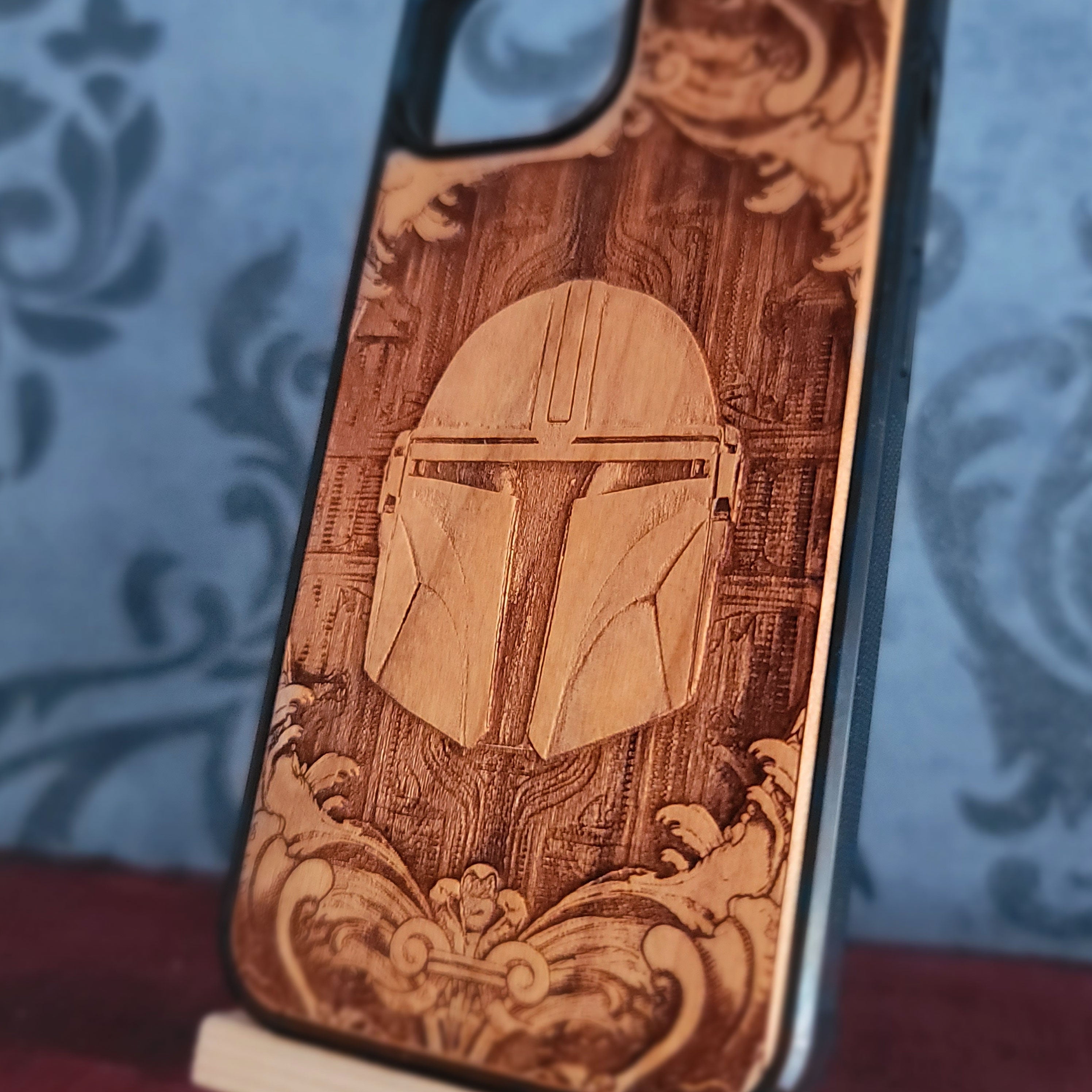 Mandalorian - Wood Phone Case