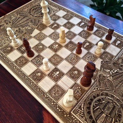 Medieval Knight Chess Board