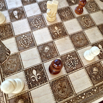 Medieval Knight Chess Board