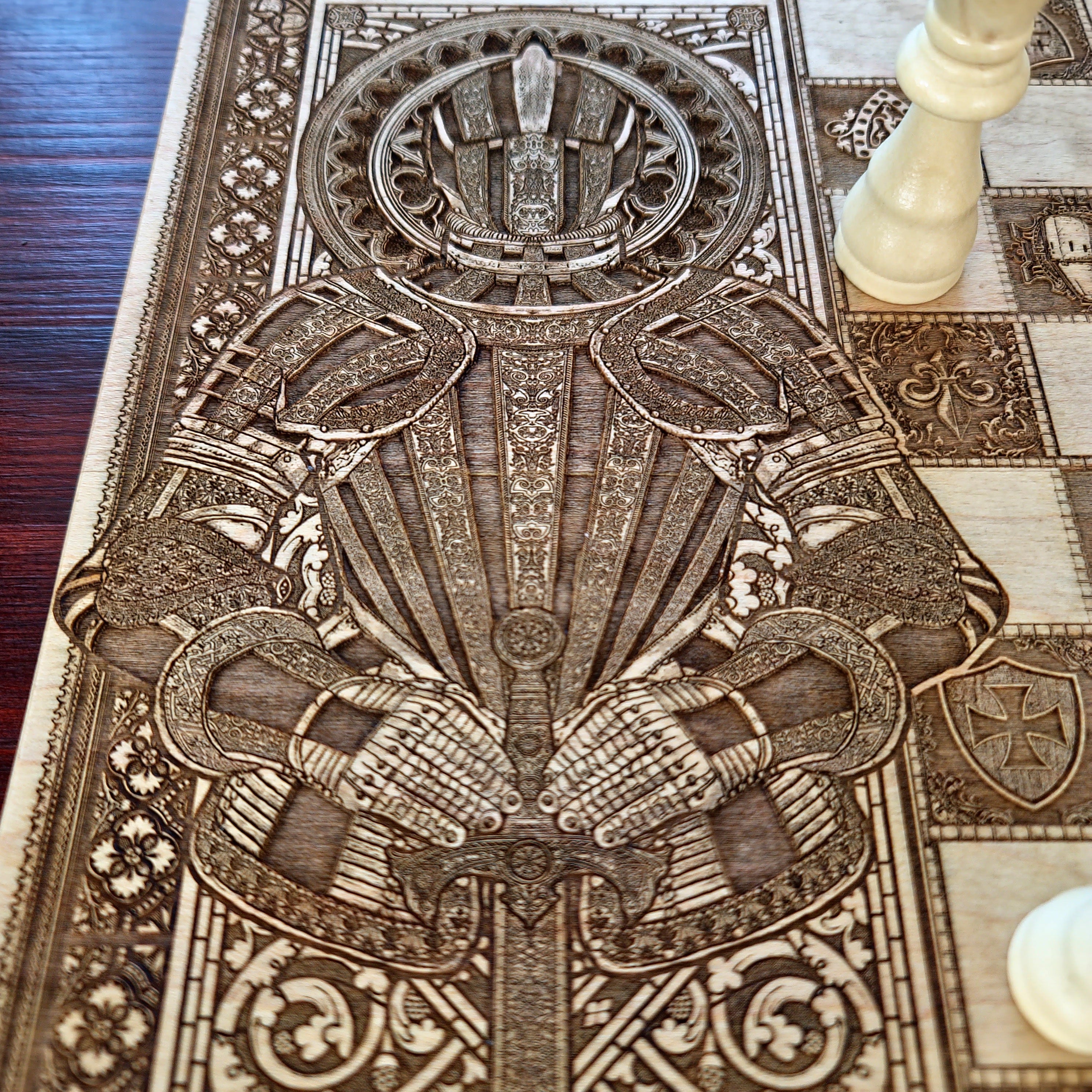 Medieval Knight Chess Board