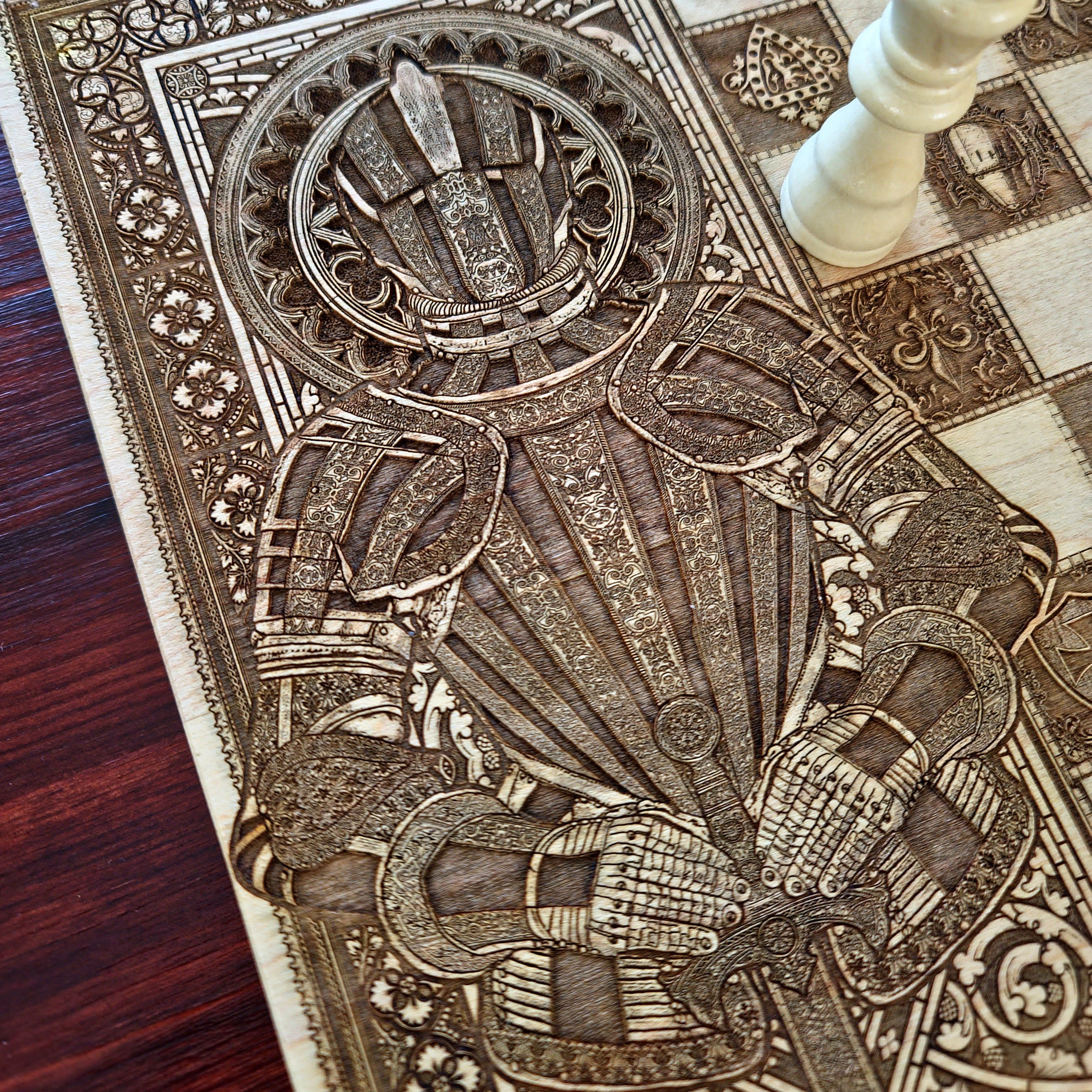 Medieval Knight Chess Board