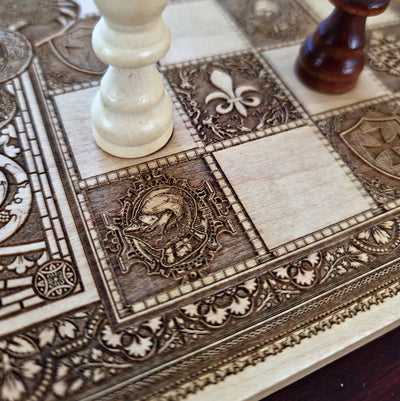 Medieval Knight Chess Board