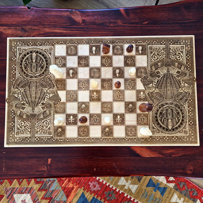 Medieval Knight Chess Board