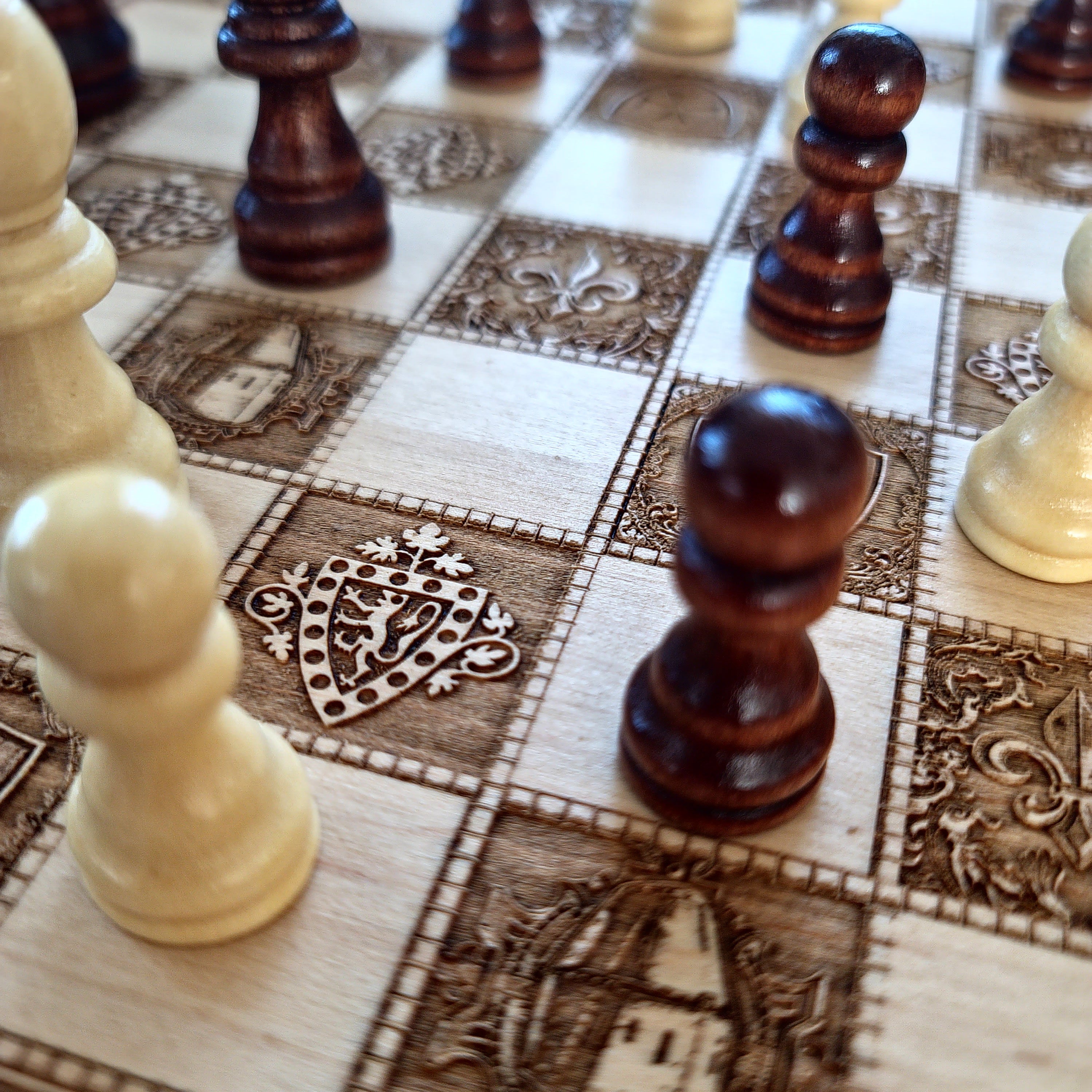 Medieval Knights Chess Board