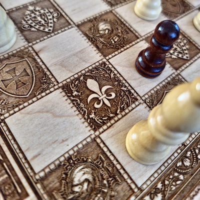 Medieval Knights Chess Board
