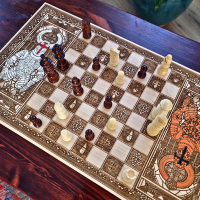 Medieval Knights Chess Board
