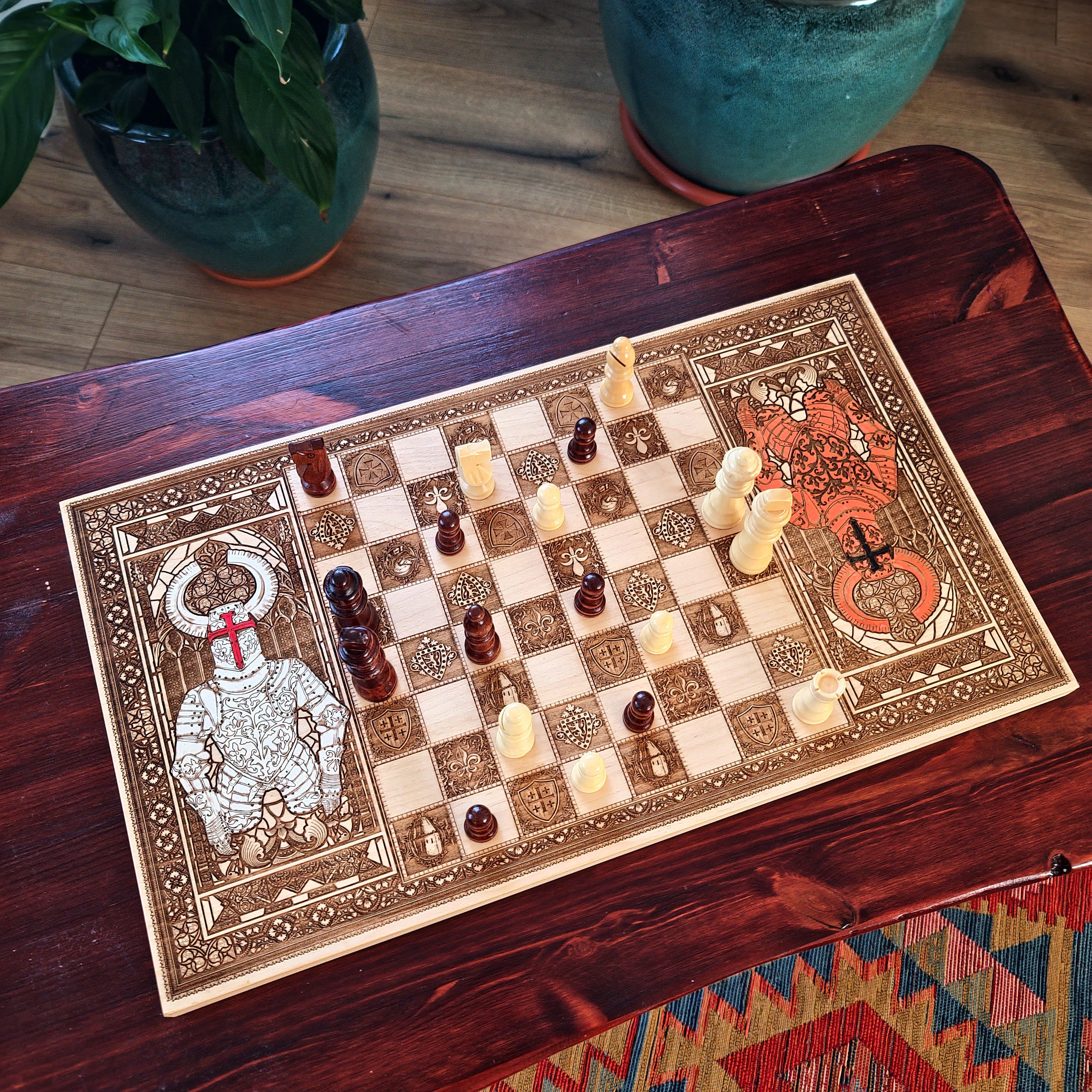 Medieval Knights Chess Board