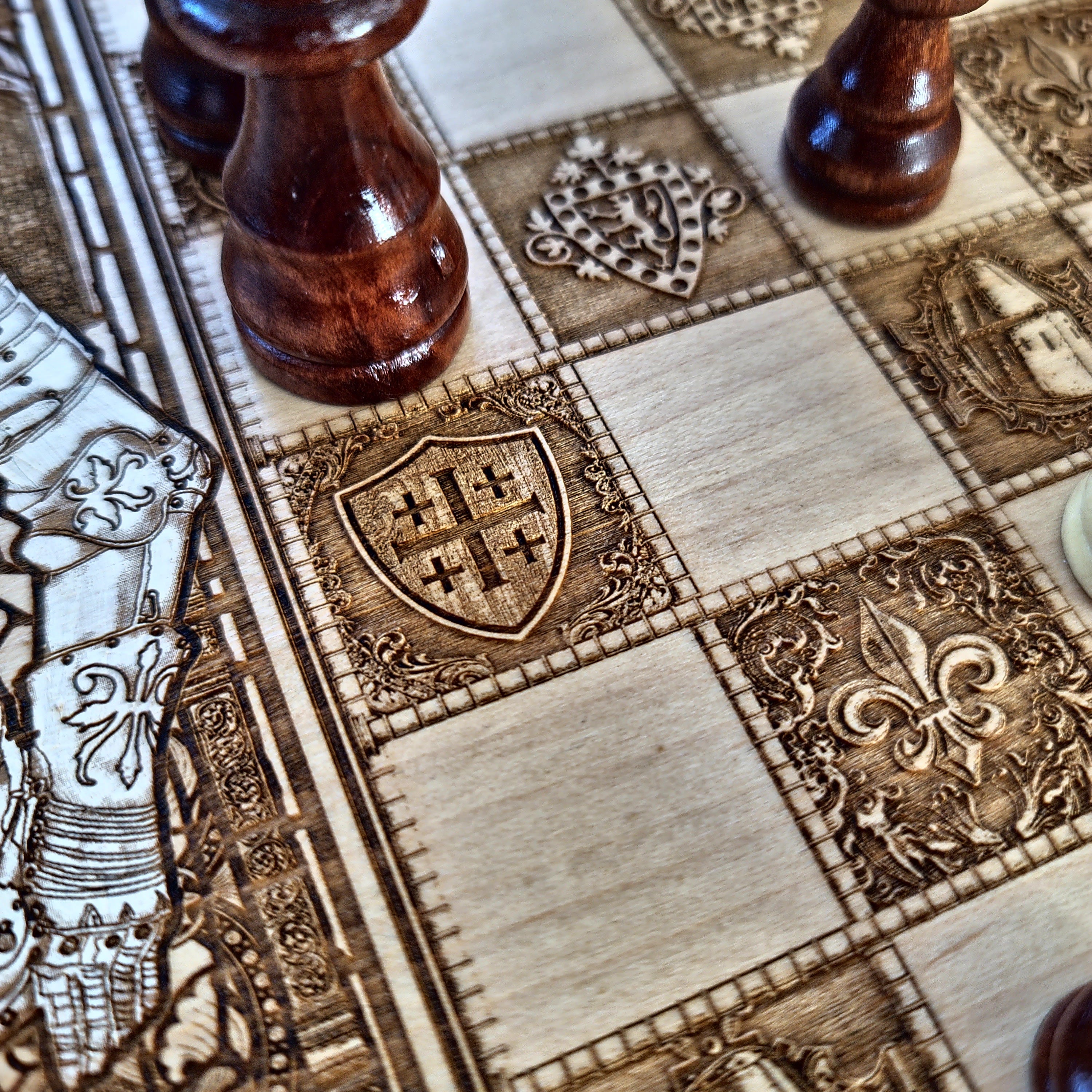 Medieval Knights Chess Board