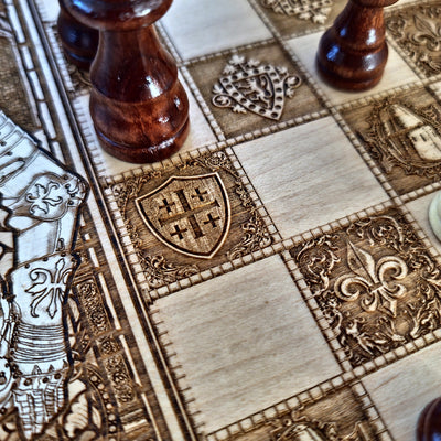 Medieval Knights Chess Board