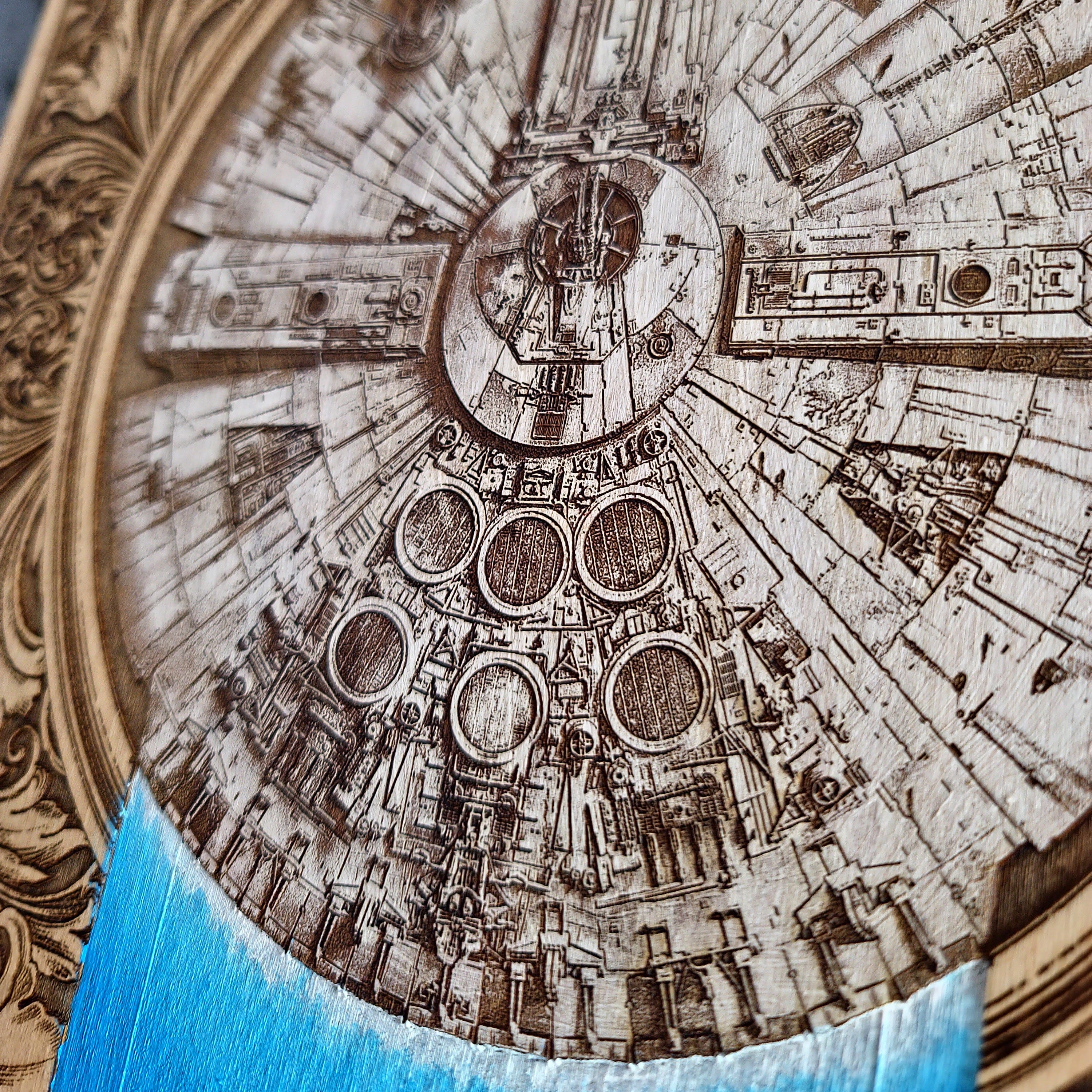 Intergalaktisches Schiff III Star Wars - Groß, handbemalt
