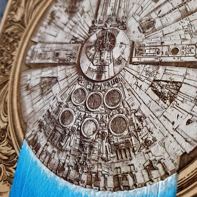 Intergalaktisches Schiff III Star Wars - Groß, handbemalt
