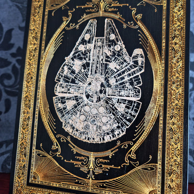 Millennium Falcon - Star Wars Medium Black & Gold & Silver Pigment
