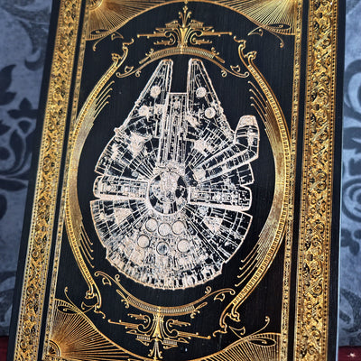 Millennium Falcon - Star Wars Medium Black & Gold & Silver Pigment